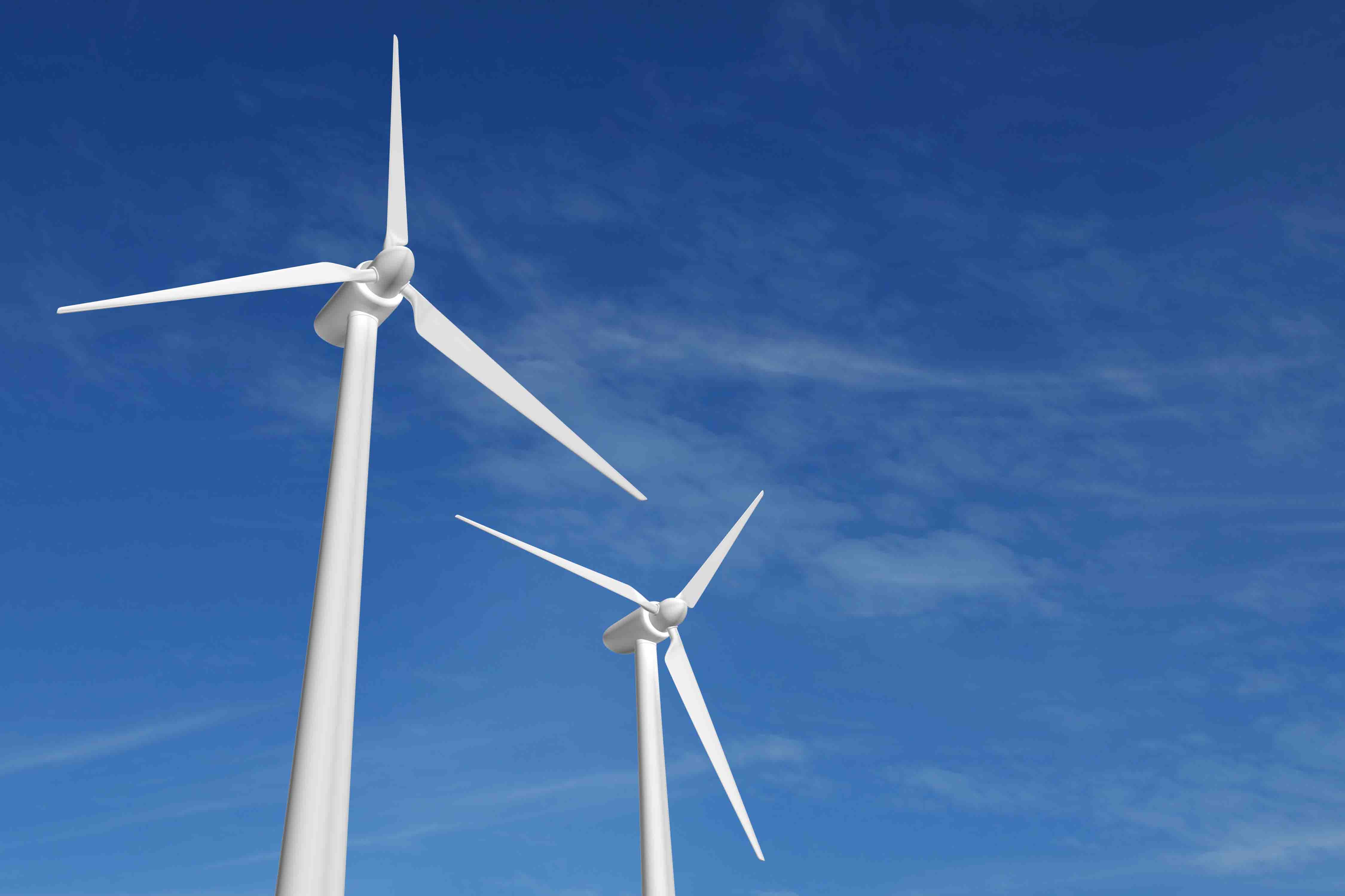 éolienne énergie durable ciel bleu