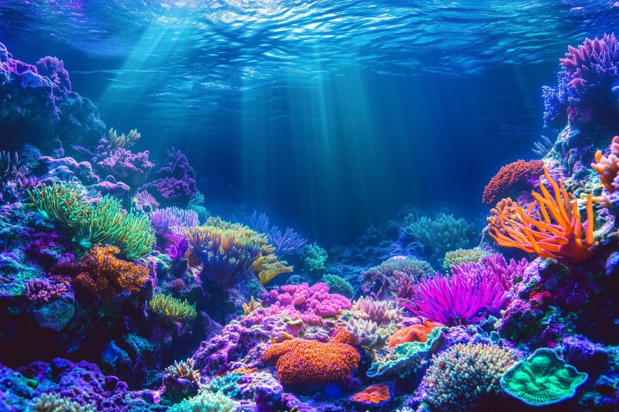 色とりどりのサンゴ礁