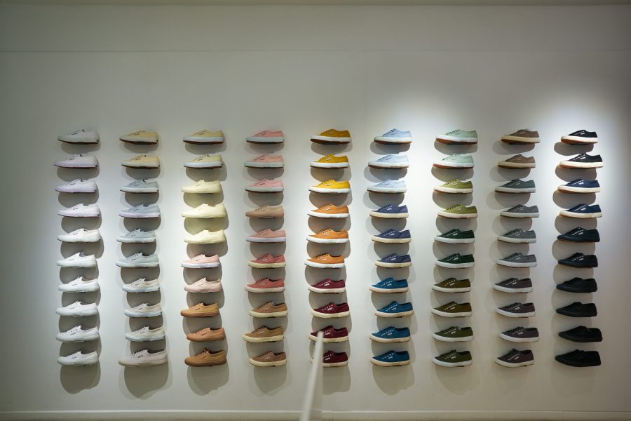 KUALA LUMPUR, MALAYSIA - CIRCA JANUARY, 2020: interior shot of Superga store in Suria KLCC shopping mall in Kuala Lumpur.