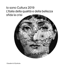 Copertina Io sono cultura 2019 nuovo logo Symbola